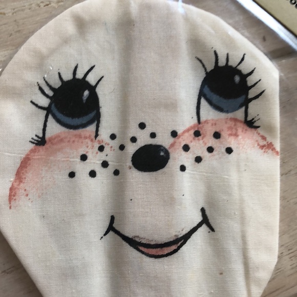 NWT mop doll faces presewn silk-screened on craft stick for doll making - Picture 15 of 16
